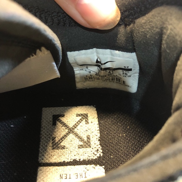 Nike x Off White AF1 Black size 8 US used no Og box - Picture 4 of 16